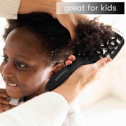 Brosse Démêlante Cheveux Bouclés Cheveux Bouclés, Démêlante, Noir