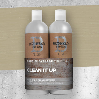 for Men by TIGI Clean up Shampoing & Après-Shampoing, 2X 750Ml
